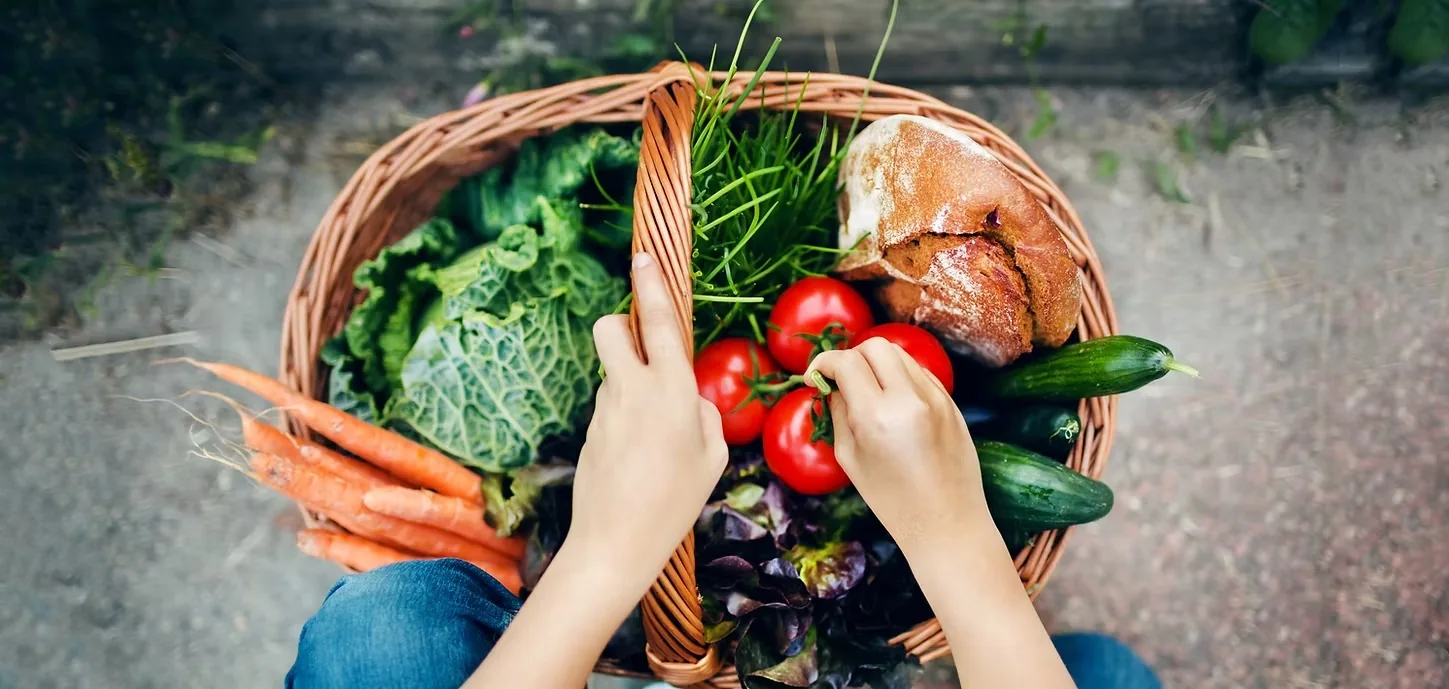 Fresh, colourful food as a foundation for nourishment and everyday vitality